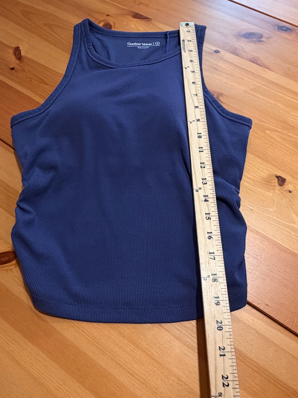 Outdoor Voices Navy Ribbed Racerback Tank - Picture 11 of 15